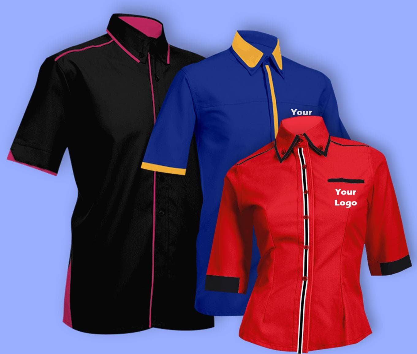 Generic stitched corporate shirt product sample.