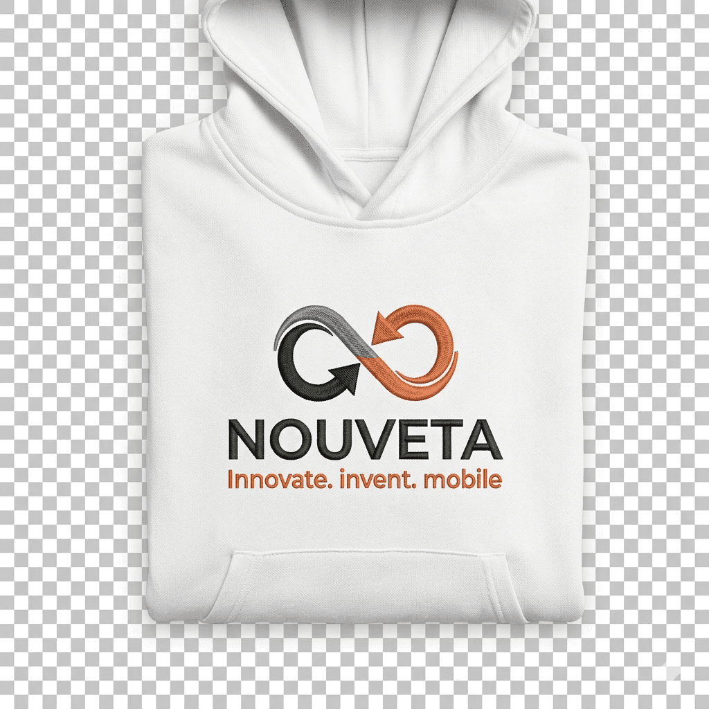 Sample branded hoodie application.